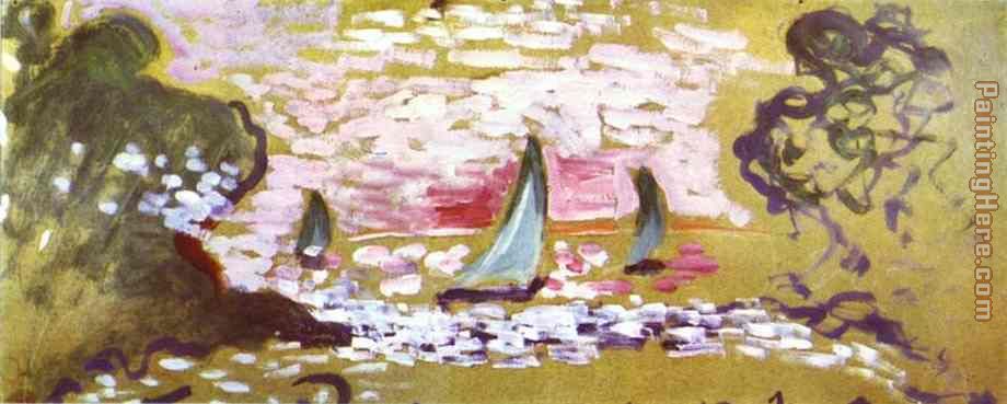 Les voiliers painting - Henri Matisse Les voiliers art painting